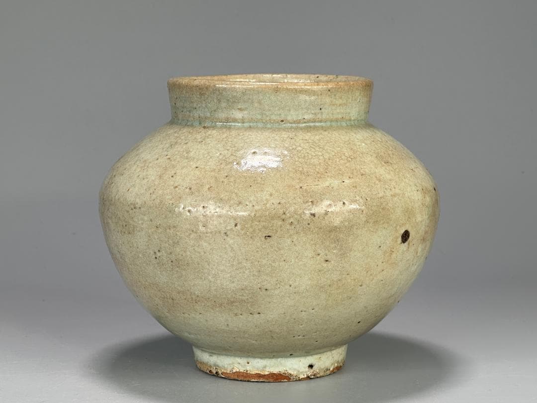 韓国美術　李朝時代　青白磁　白磁　青磁　壺　古物保証　時代物　朝鮮古美術