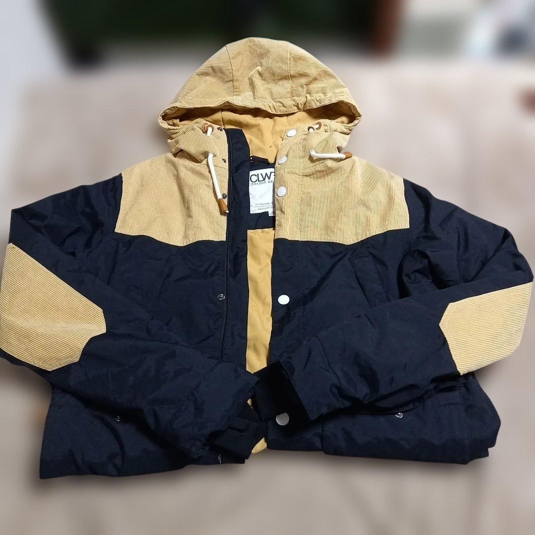 CLWR フード付きアウター S ネイビー/ベージュ　セット