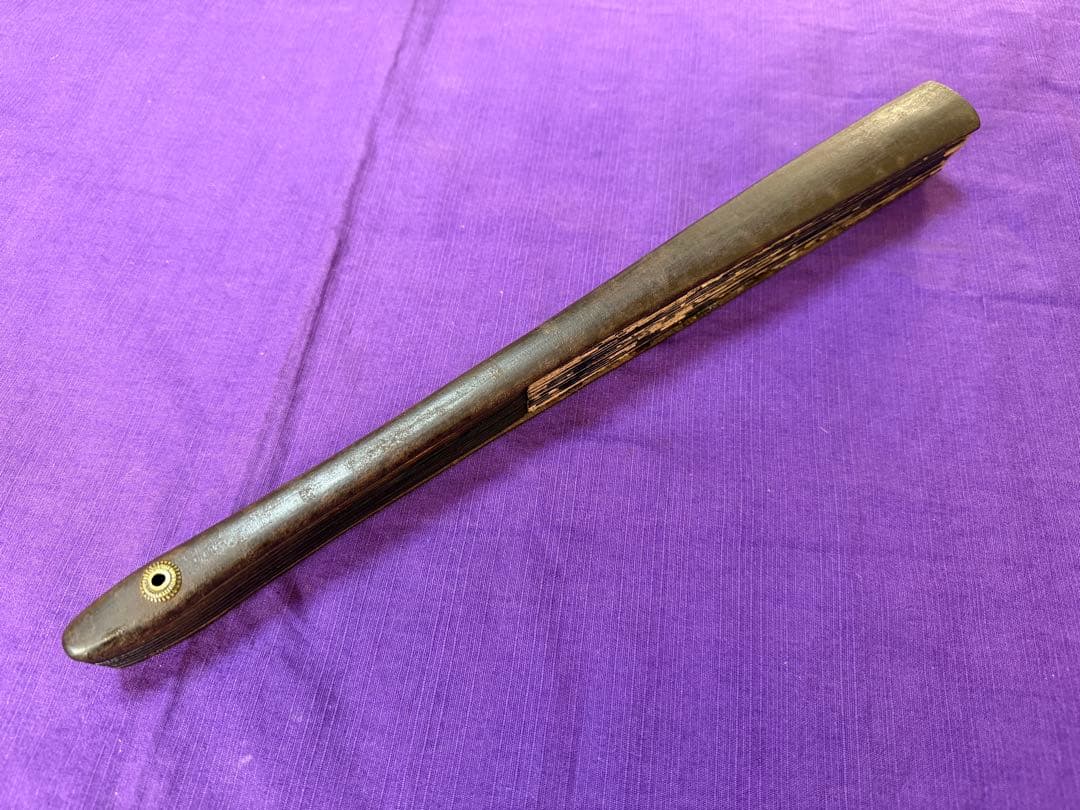 希少品　日本画　浮世絵師　歌川國歳肉筆　龍図鉄扇　軍扇（手慣らし鎧兜日本刀装具侍