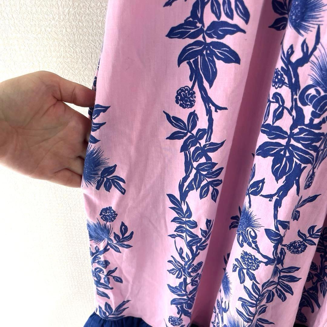 【ヴィンテージ】ハワイアンドレス　ムームー　made in Hawaii USA