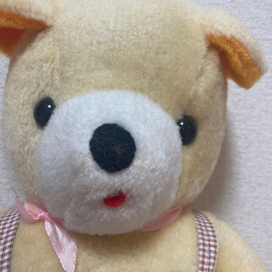 昭和レトロ　ヴィンテージ メーカー名不明　クマ　おがくず　ぬいぐるみ　中古品
