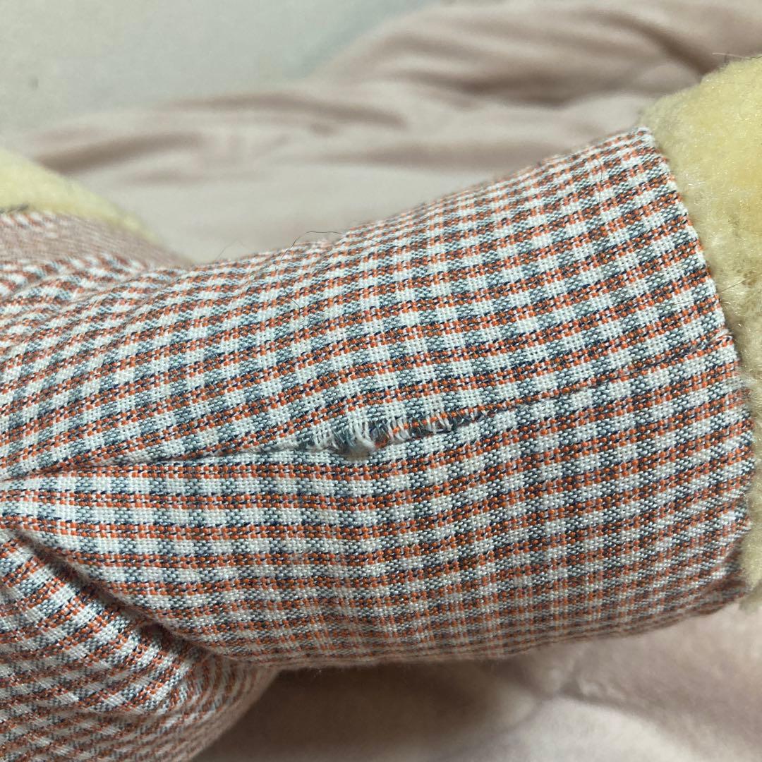 昭和レトロ　ヴィンテージ メーカー名不明　クマ　おがくず　ぬいぐるみ　中古品