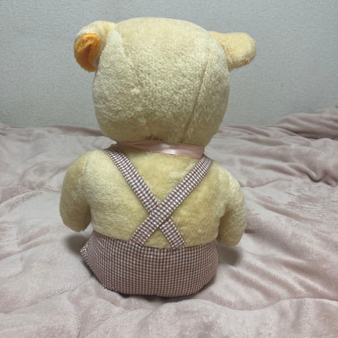昭和レトロ　ヴィンテージ メーカー名不明　クマ　おがくず　ぬいぐるみ　中古品