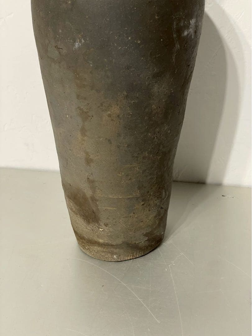 須恵器 古陶磁 壺 花瓶 インテリア 時代物 朝鮮【骨董・アンティーク】