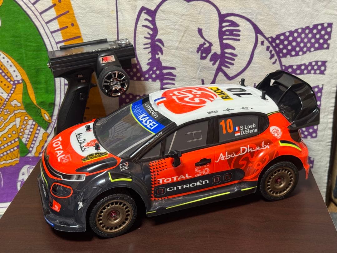 タミヤTT-02ベースラリーカー シトロエンC3WRCオリジナル OP、プロポ付