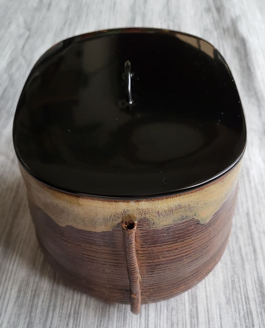 sale❗裏千家　高取焼　鬼丸碧山作　水指　美品未使用