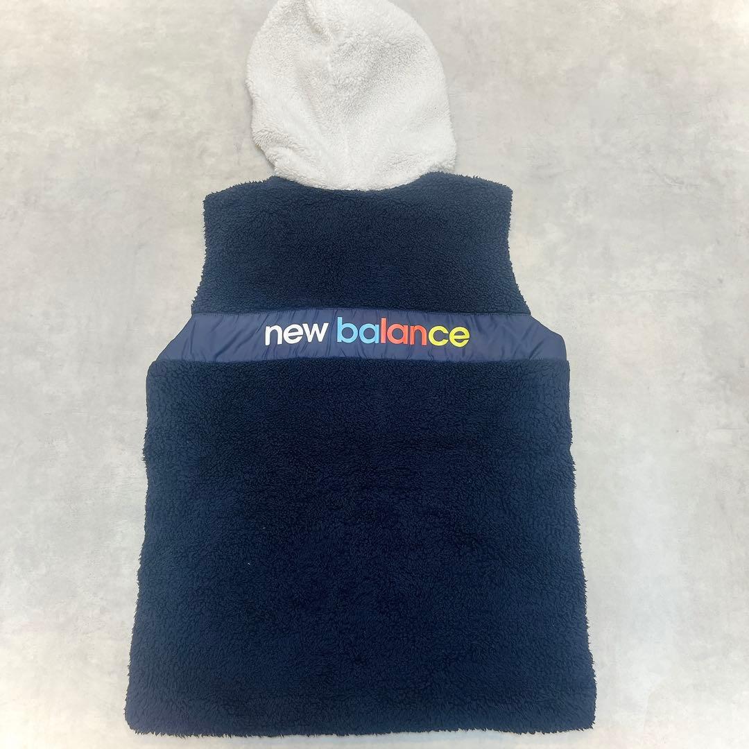 セットアップ◆ニューバランス ゴルフ ボアベスト＆スカート◇ネイビー M 蓄熱