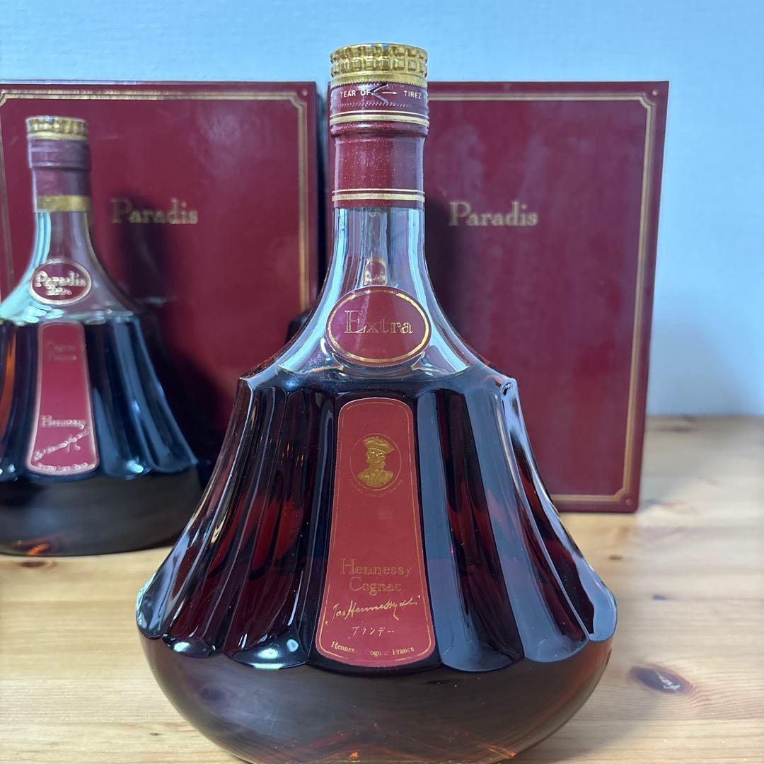 ヘネシー Hennessy パラディ エクストラ 旧グリーンボトル　4点セット