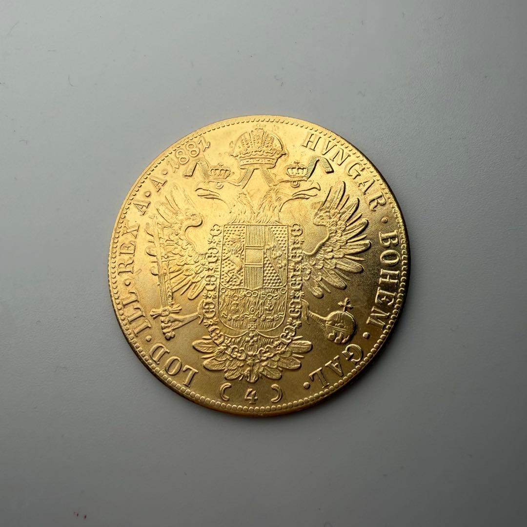 古銭　1881オーストリア帝国　フランツ・ヨーゼフ1世