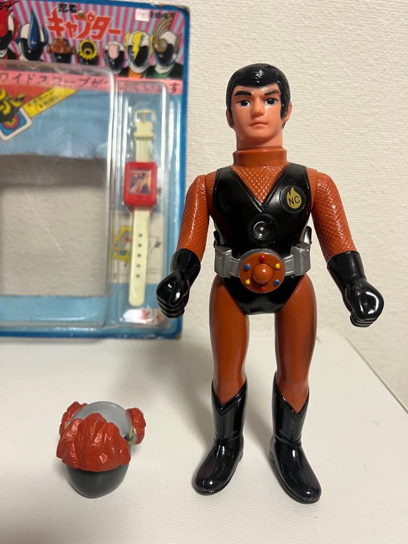 当時物　忍者キャプター土忍ほぼ未使用　旧バンダイ　ポピー　マルサン　ブルマァク