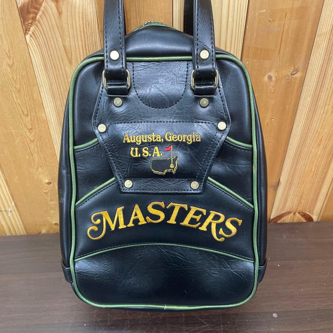 【美品】MIZUNO MASTERS ゴルフシューズバッグ　ブラック　合成皮革
