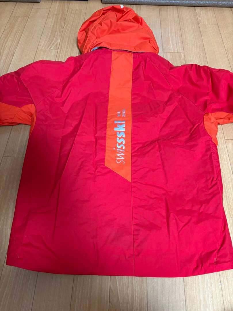 DESCENTE 子ども用スキーウェア&パンツ オレンジ 150