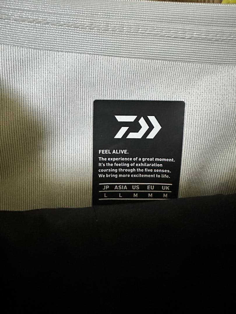 ダイワ　エアインフレータブルレインジャケット DR-3223J イエロー