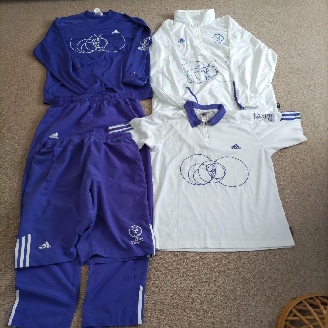 【非売品】2002 日韓WC ボランティア adidas ユニホーム 5枚セット