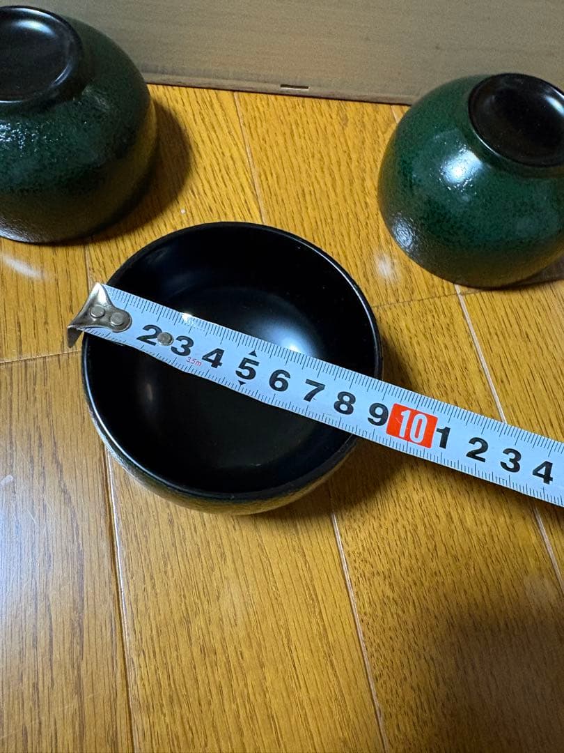 輪島塗　五島屋　湯呑　5個　石目塗り