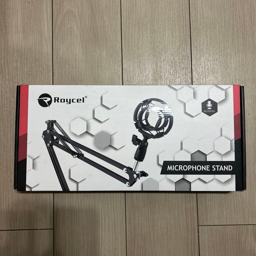 レコーディングセット（マイク、マイクスタンド（少し問題あり）、マイクキューブ）