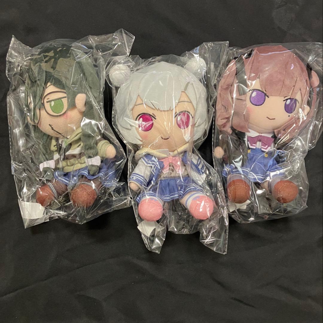 【新品】花隈千冬　夏色花梨　小春六花　おすわりぬいぐるみ 3体セット