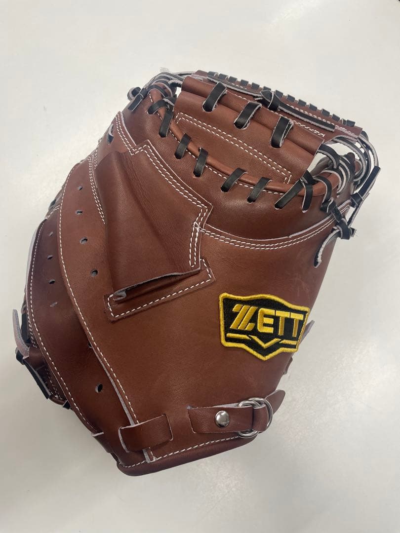 m*1様 新品 ゼット 硬式用キャッチャーミット チョコブラウン×ブラック