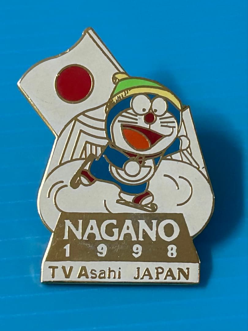 【非売品】 長野 シドニーオリンピック テレビ朝日ドラえもんピンバッジ3個セット