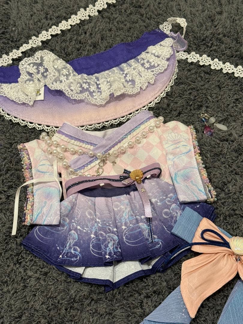 20cm限定着せ替えぬいぐるみ服くらげマーメイド和服