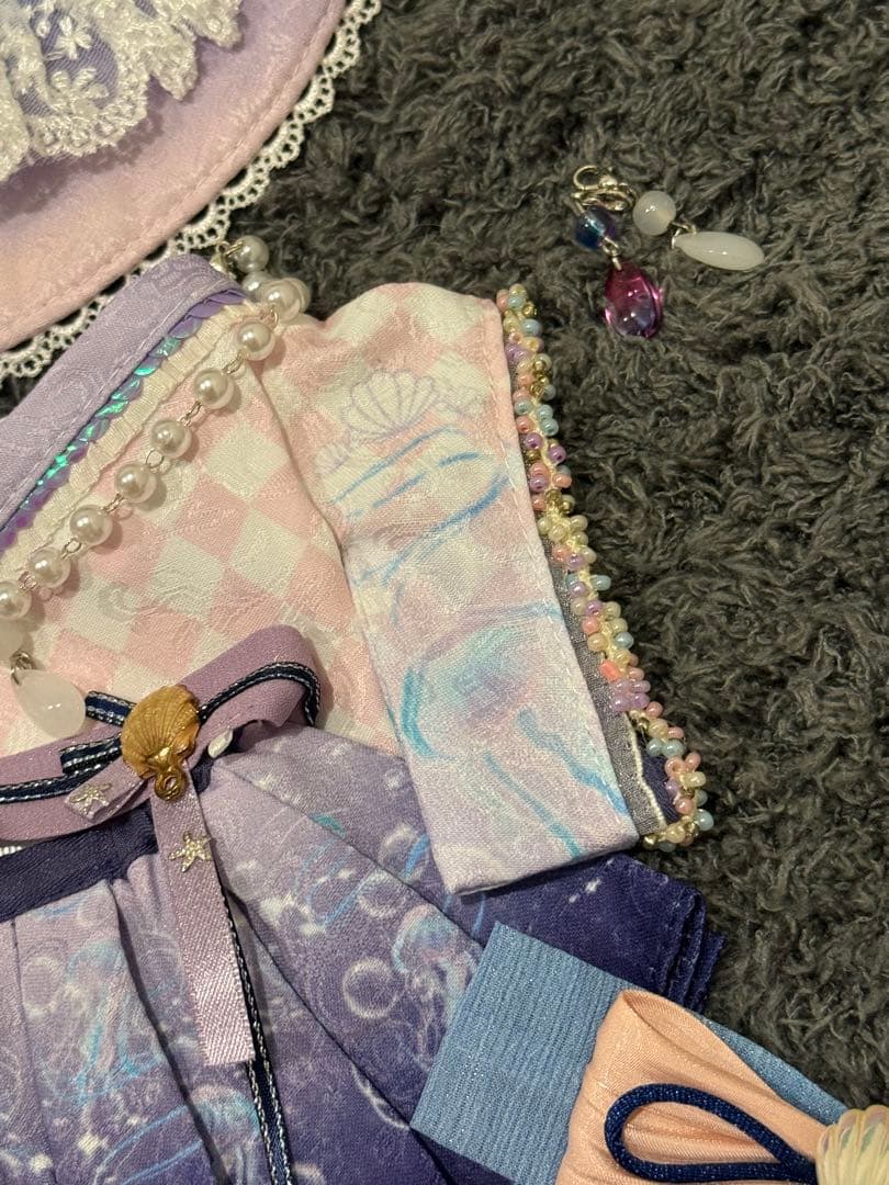 20cm限定着せ替えぬいぐるみ服くらげマーメイド和服