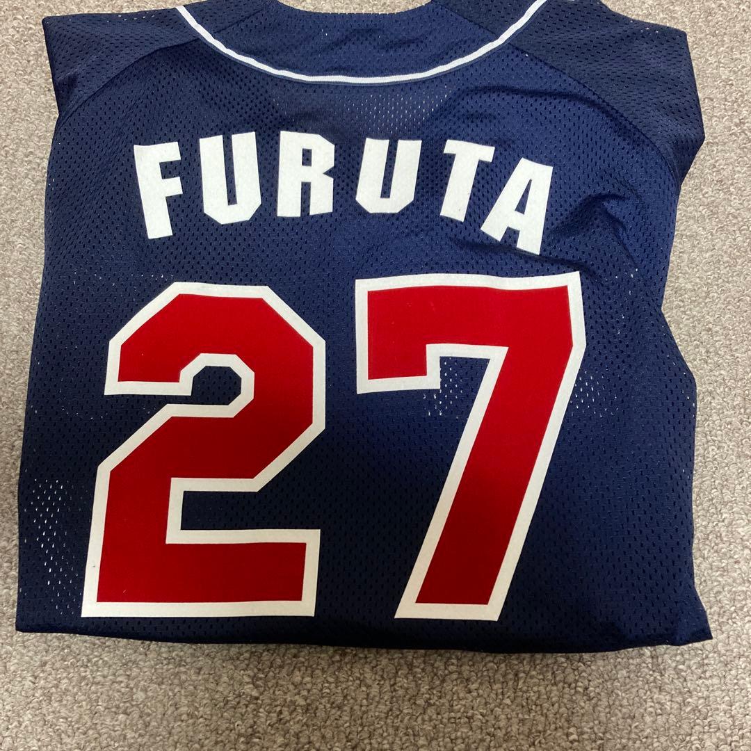 【当時物】東京　ヤクルト　スワローズ　古田敦也　ビジター　ユニフォーム M