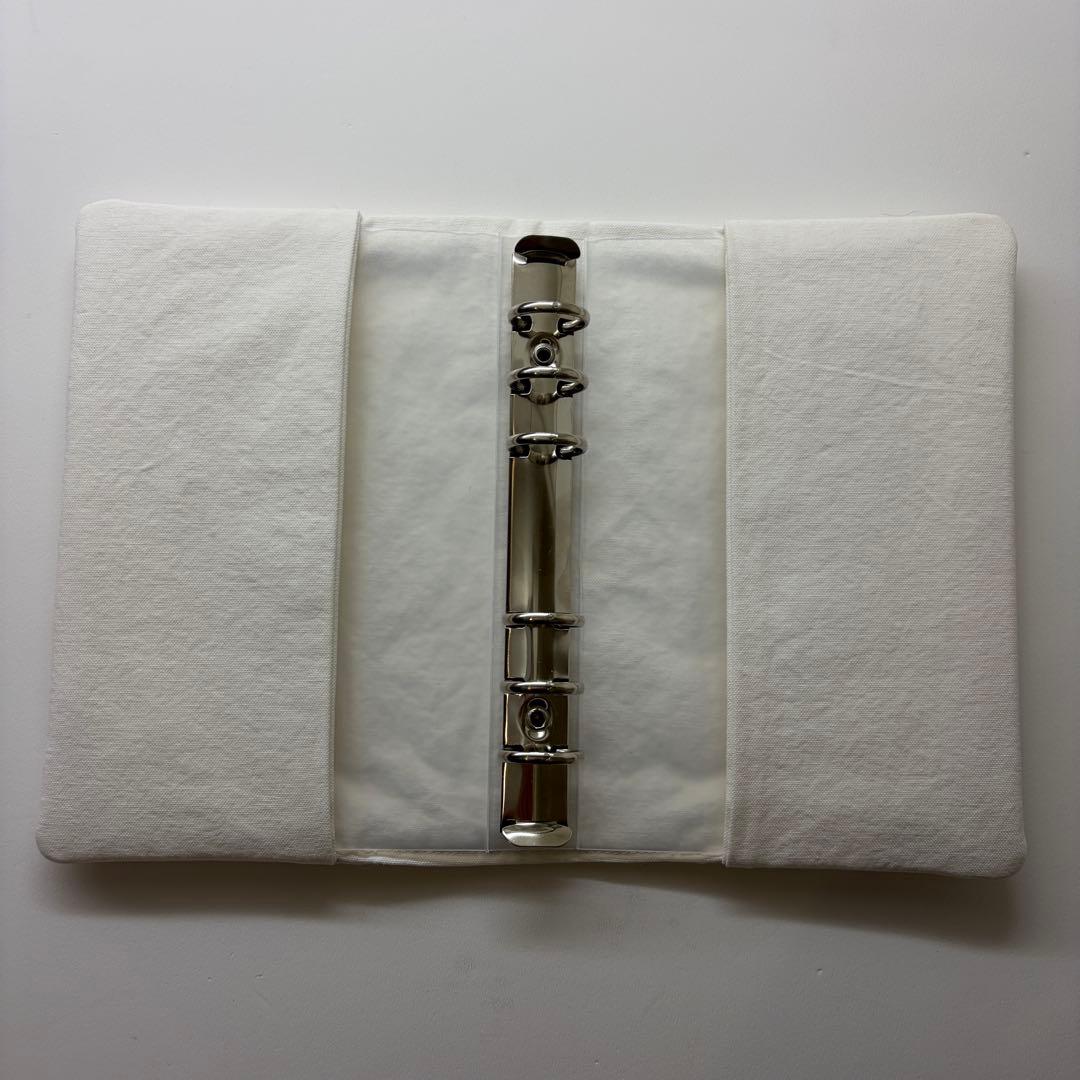 バインダーカバー　モノトーン　ハート　A6 韓国　貯金