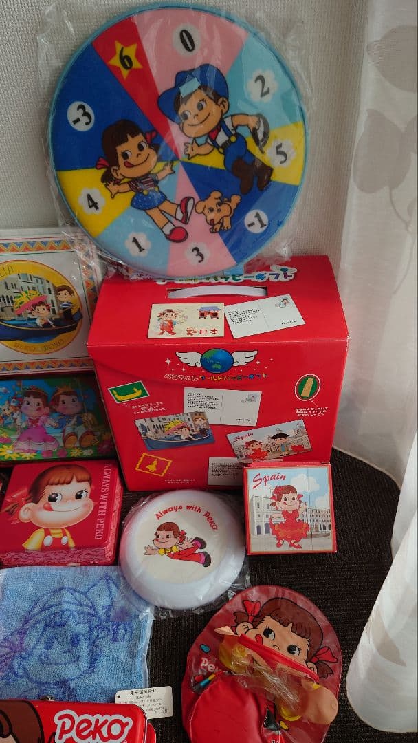 不二家　ペコちゃんグッズ大量セット　缶ケース　昭和レトロ　コレクター品
