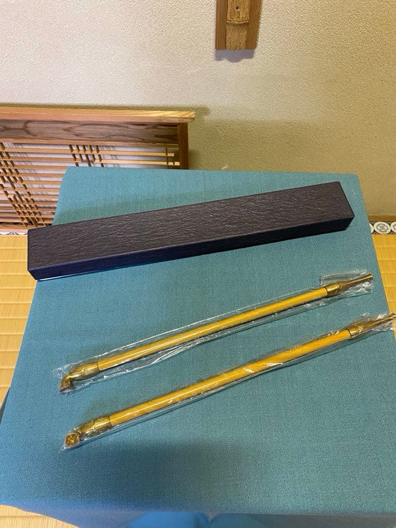 【本日限定】茶道具/莨盆 山本貞斎 鵬雲斎好 銀杏透 手付煙草盆 煙菅2本付