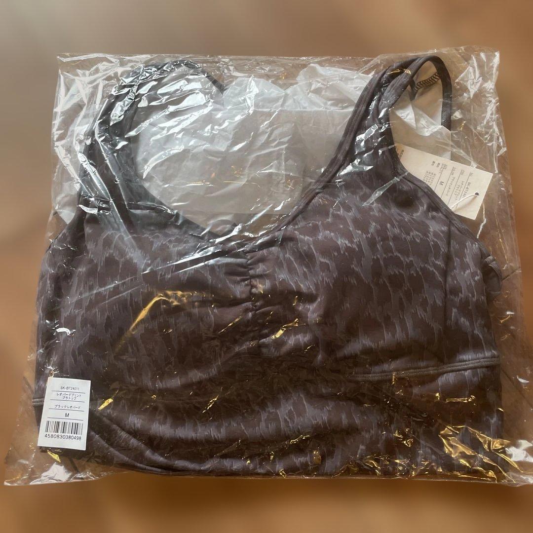 【SUKALA】ブラック　レオパードプリントブラトップ　Mサイズ