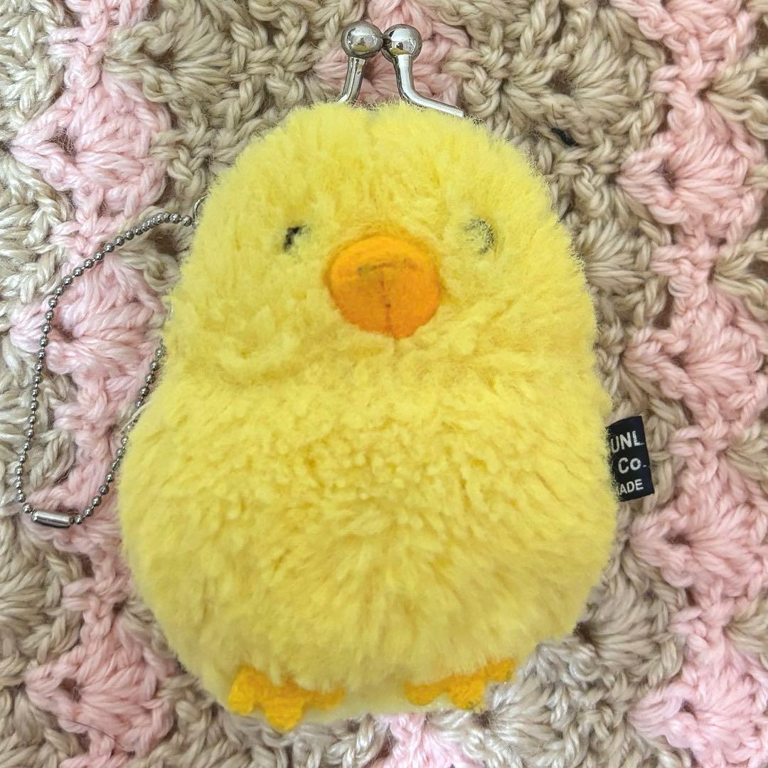 出品停止間近　ひよこ　がま口　ぬいぐるみ　マスコット　キーホルダー　レトロ