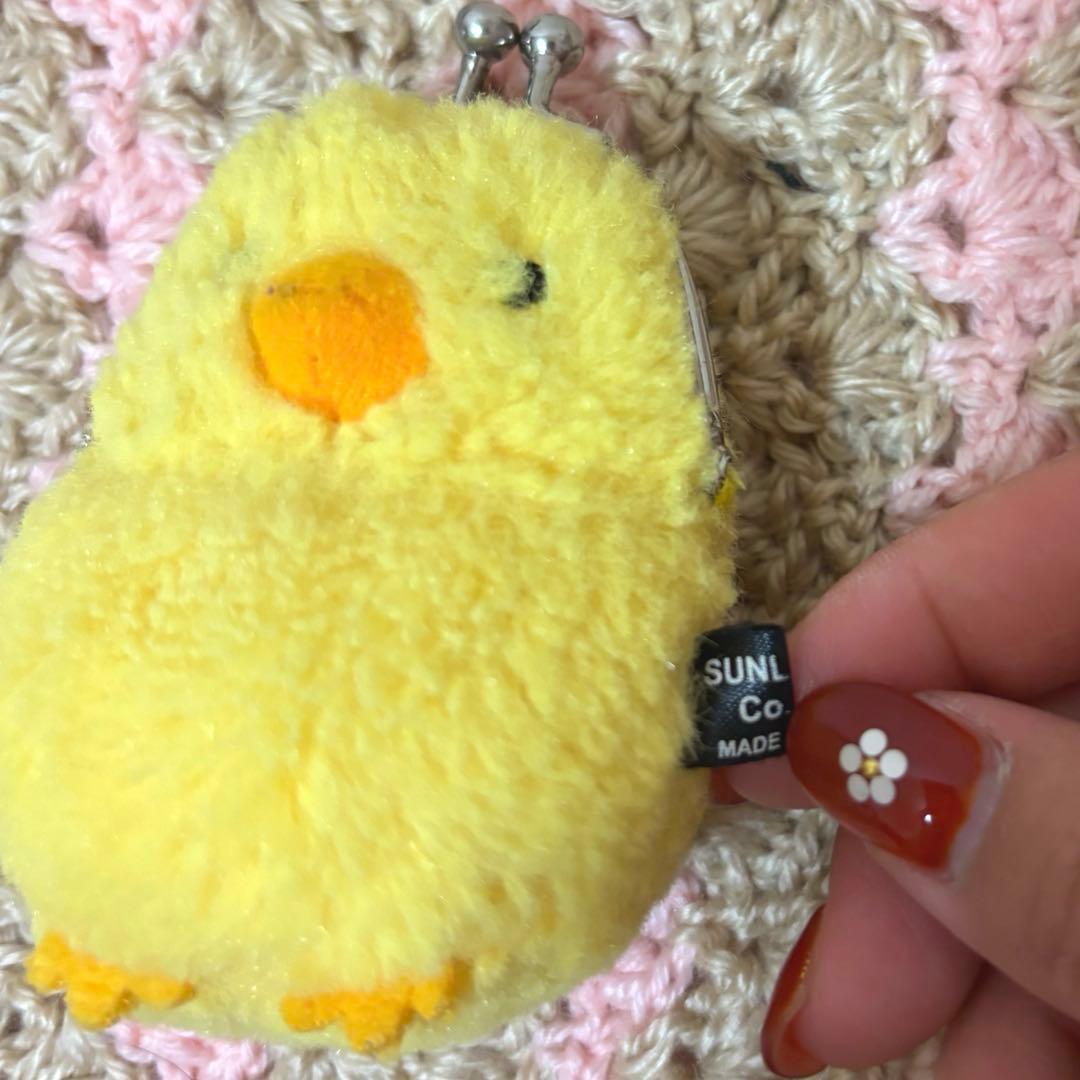 出品停止間近　ひよこ　がま口　ぬいぐるみ　マスコット　キーホルダー　レトロ