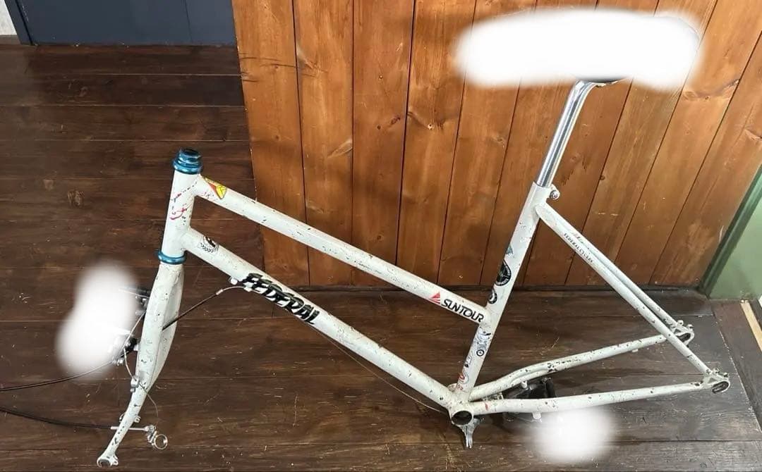 レア faderal old MTBスタッカードフレームフォークシートポストのみ