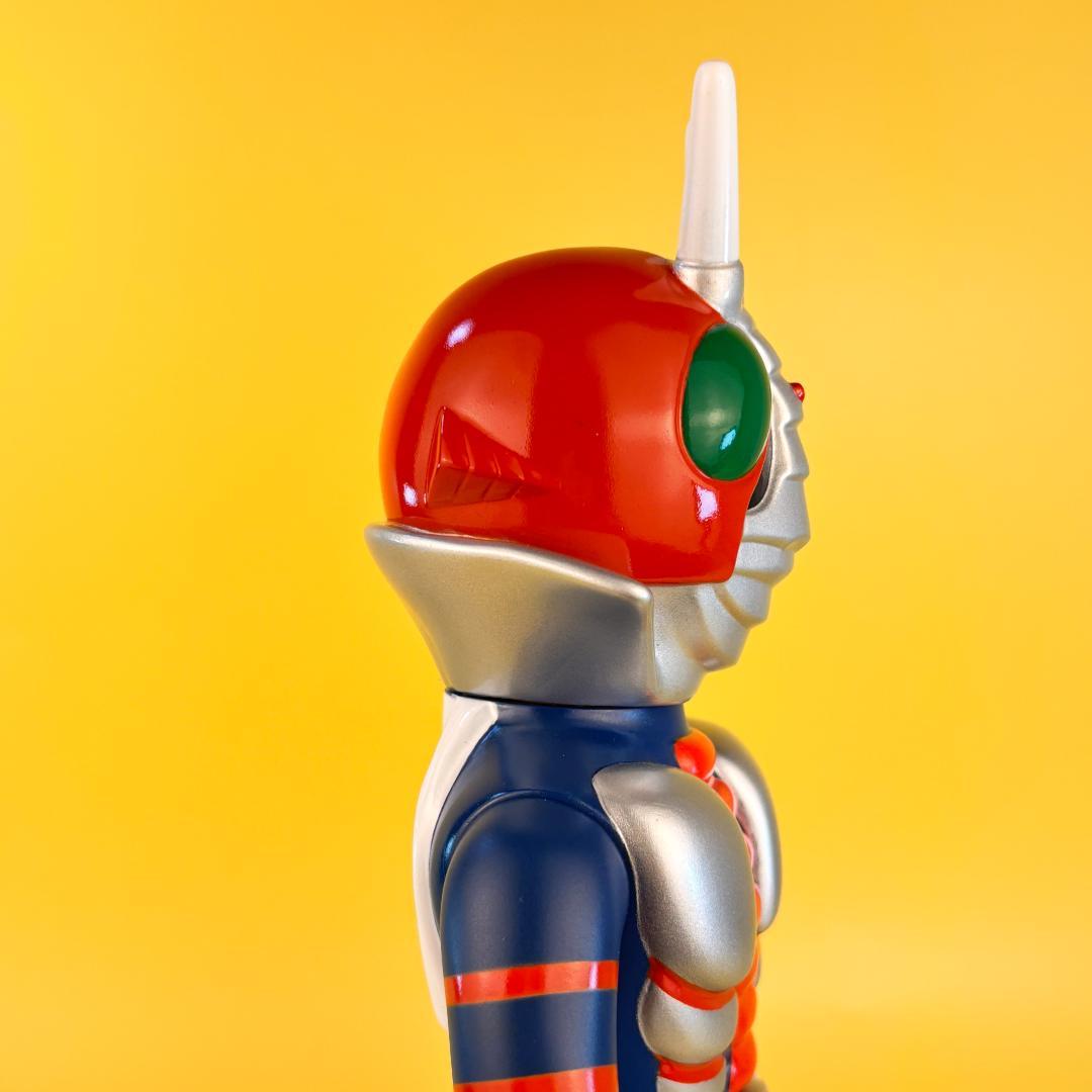 仮面ライダーV3　面取れ　当時物風　珍色　マルサン・ブルマァク・・/やまなや