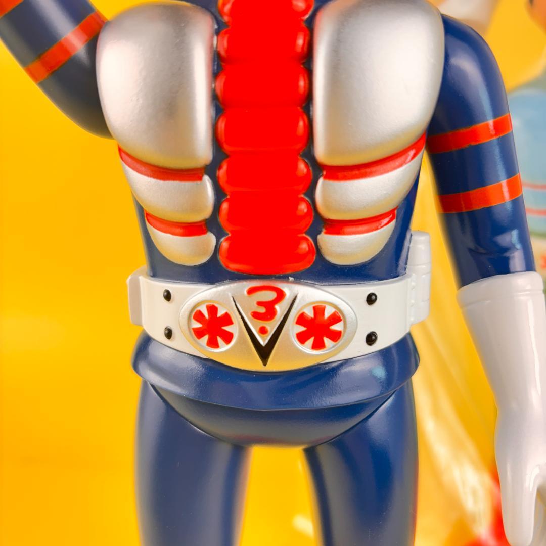 仮面ライダーV3　面取れ　当時物風　珍色　マルサン・ブルマァク・・/やまなや