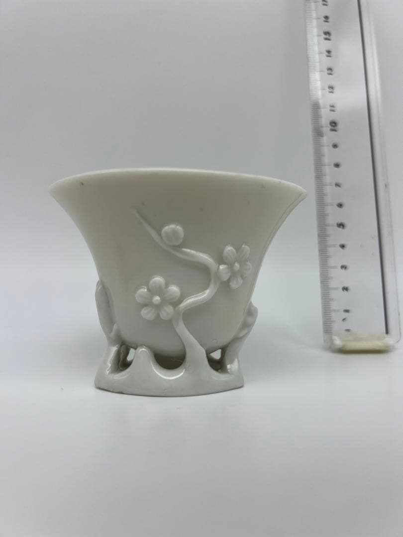 中国明朝か清朝德化窯杯茶道具骨董古美術　コレクション唐物　アンティーク青磁　江戸