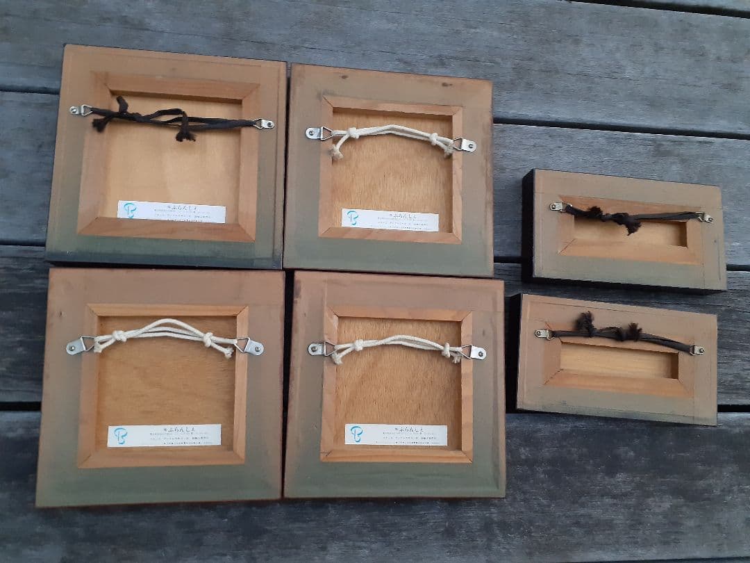 【ぶらんしぇ】ギリシャ風景　壁掛けアートタイル　4枚セット+2枚