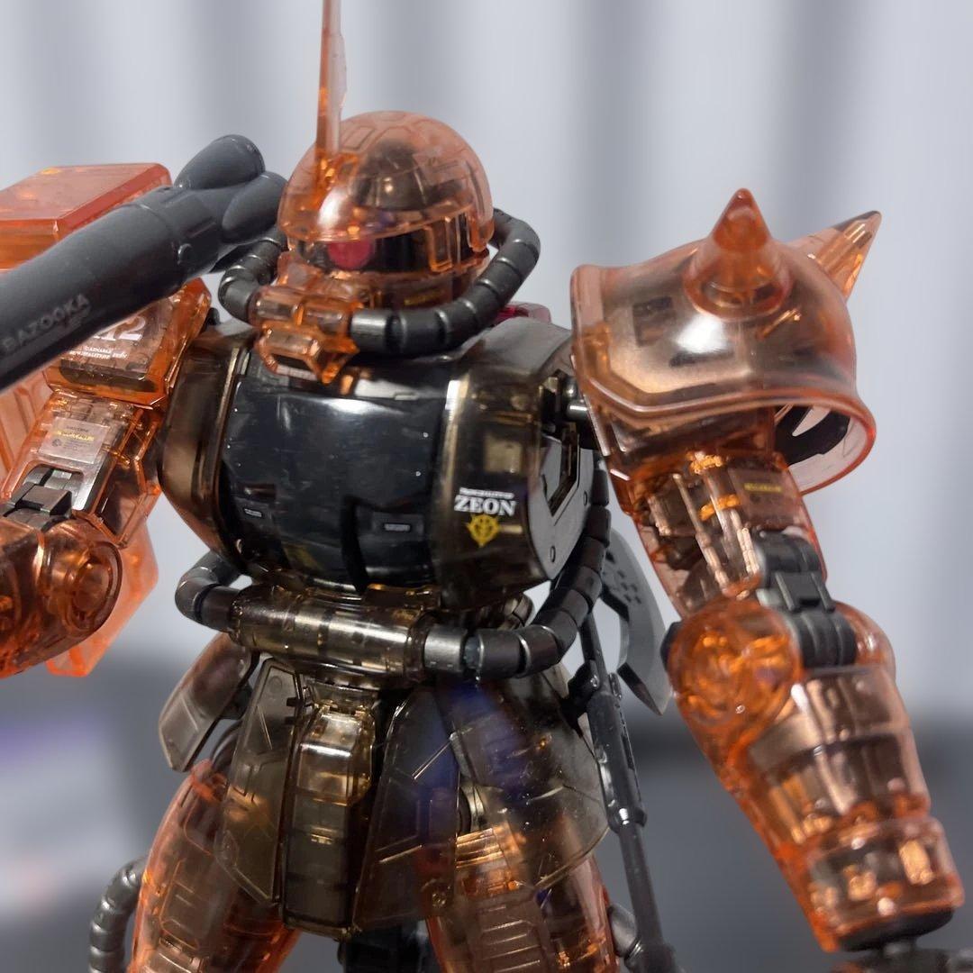 MG1/100シャア専用ザクⅡ コーティングと、クリアカラー ver.２体セット