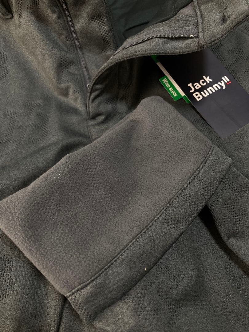 新品 ジャックバニー ピンソニック裏フリース 防風テーパードパンツ(5)Lグレー