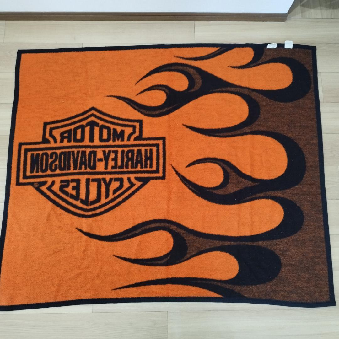 ハーレーダビッドソン ビンテージ ブランケット アンティーク 古着屋 IO74