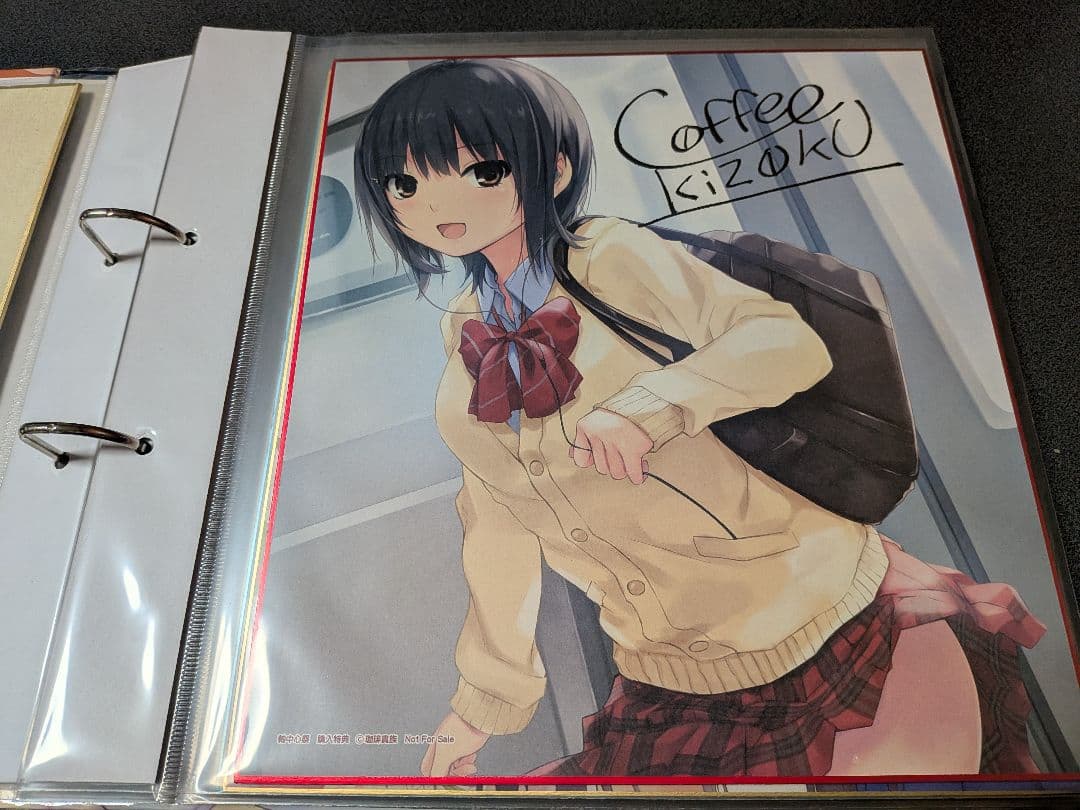 【1/16終売】珈琲貴族先生　色紙バインダー＋色紙11枚セット