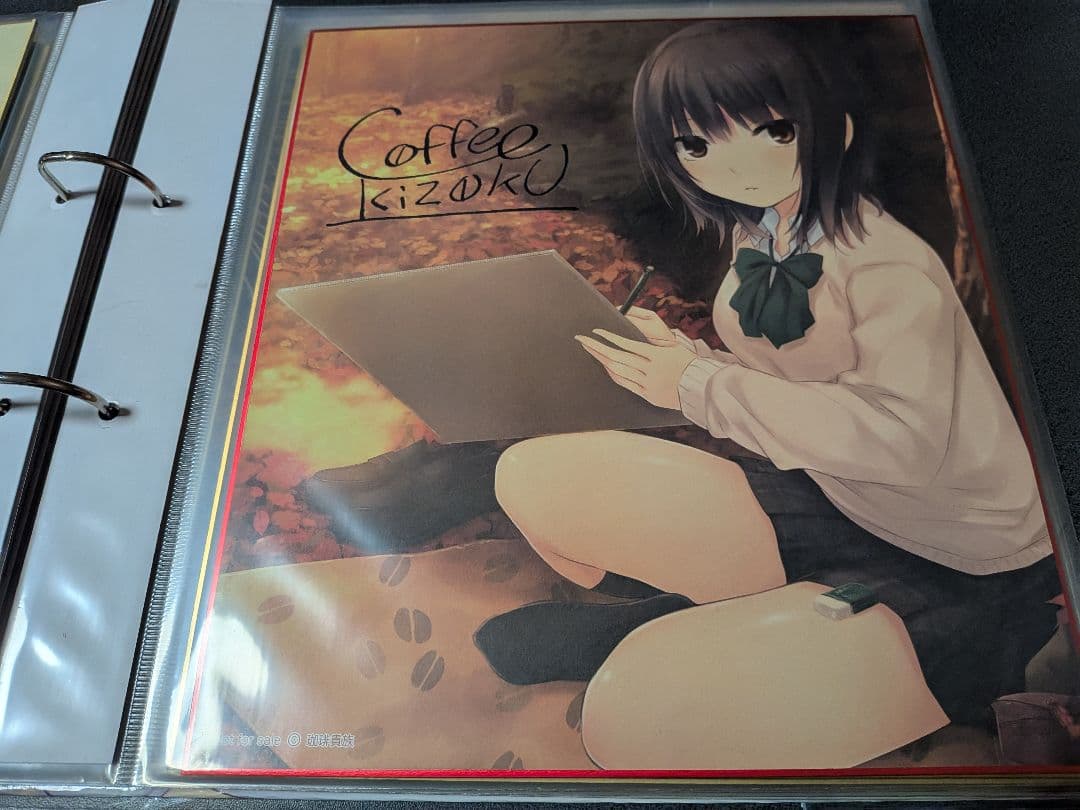 【1/16終売】珈琲貴族先生　色紙バインダー＋色紙11枚セット