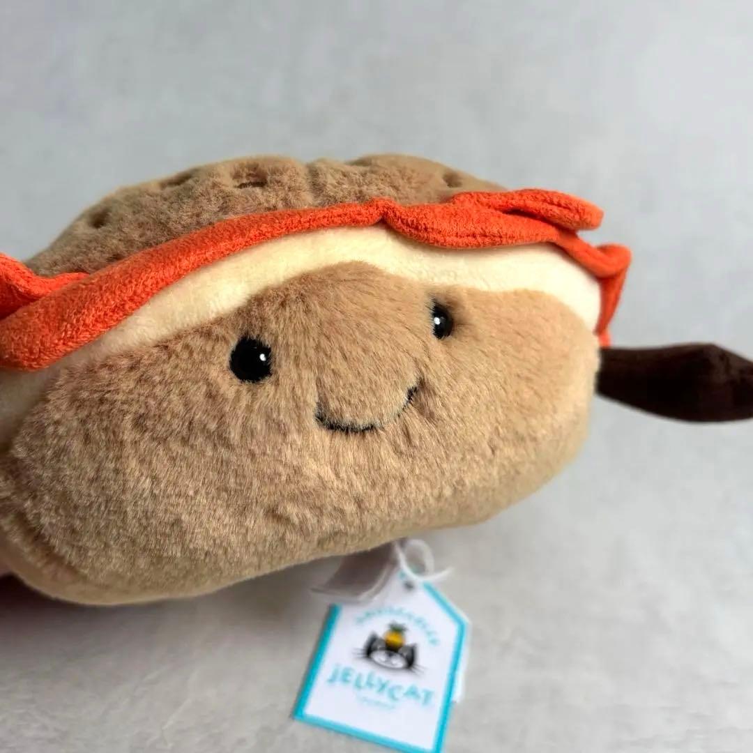 新品　ジェリーキャット べーグル　パン　ベーグルサンド　ぬいぐるみ　袋付き
