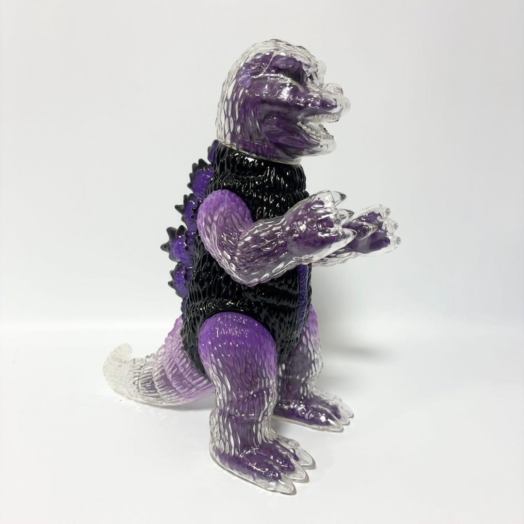 新品希少 シークレットベース アトモス スケルトン ゴジラ ソフビ パープル