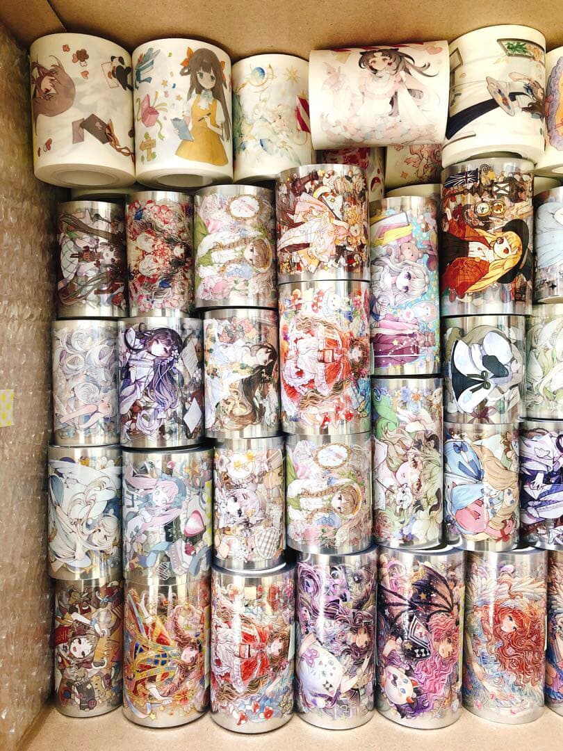 ★ちょまちゃん★【海外マステ 132巻】 大量 コラージュ 人物マステ