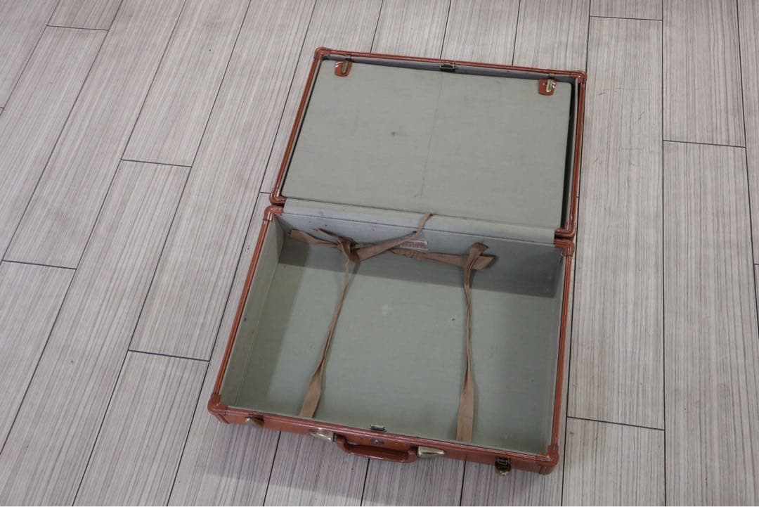 Samsonite キャメル レザー スーツケース アメリカ ヴィンテージ　家具