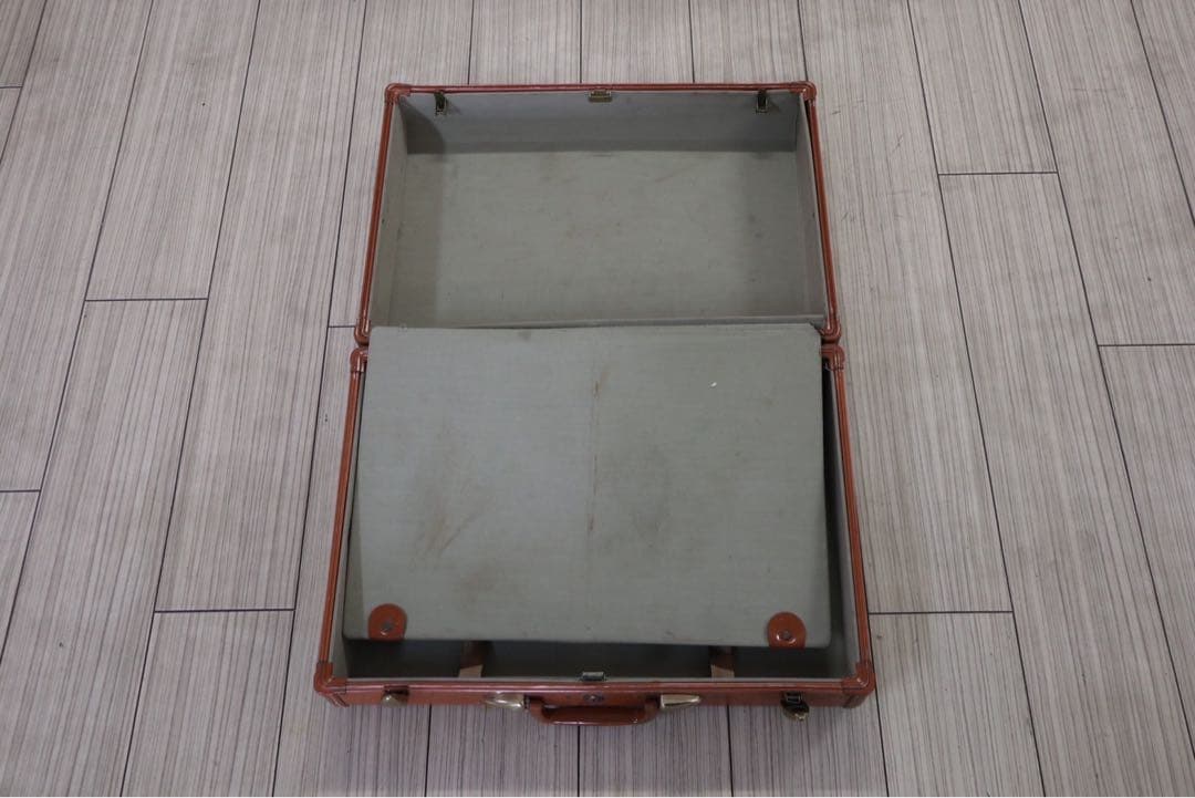 Samsonite キャメル レザー スーツケース アメリカ ヴィンテージ　家具
