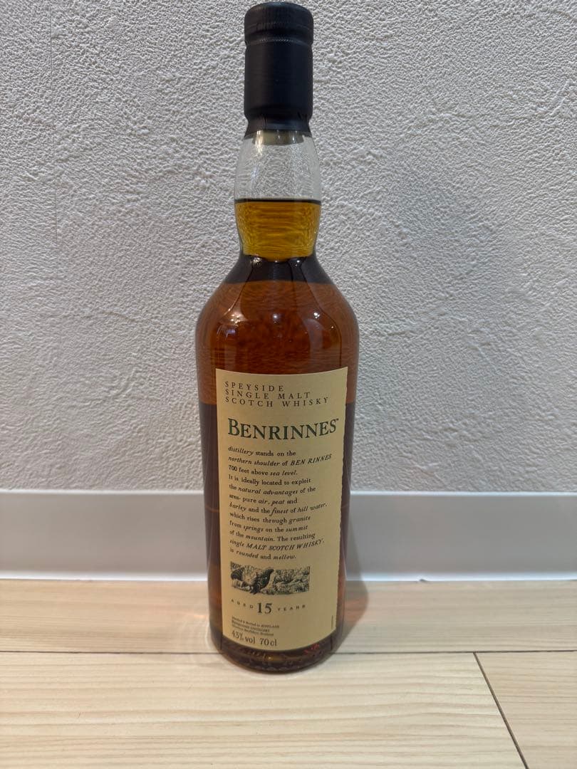 BENRINNES 15年　花と動物シリーズ ベンリネス 15年 スペイサイド