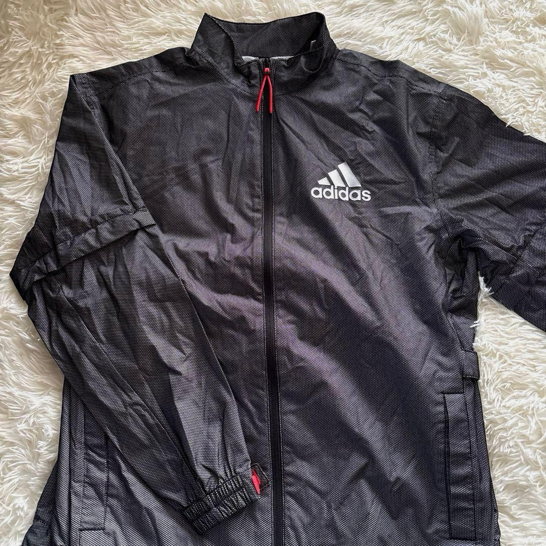 美品✨アディダス　メンズ　レインウェア　ゴルフ　セットアップ　M 黒