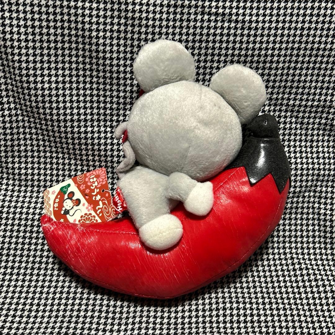 ハローキティ　唐辛子に乗ったねずみのキティ　ぬいぐるみ　激レア　レトロ　着ぐるみ